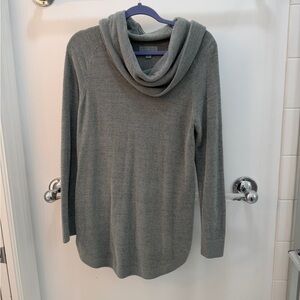 Barefoot Dreams Cozy Chic Ultra Lite Gray Cowl Neck Sweater